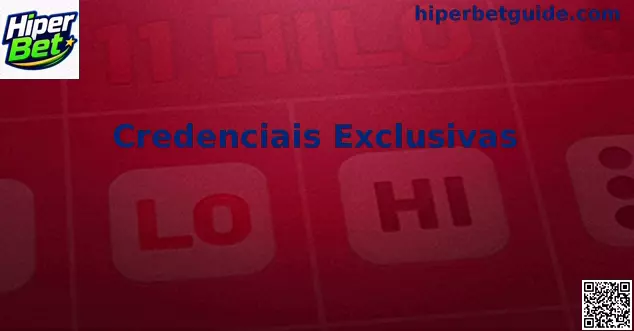 Credenciais Exclusivas de Segurança Hiper Bet