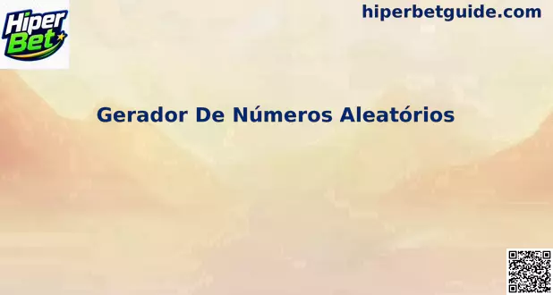 Interface do Gerador de Números Aleatórios Hiper Bet